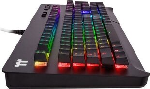 Проводная клавиатура Thermaltake Tt eSports Level 20 GT RGB Razer Green, черная цена и информация | Клавиатуры | hansapost.ee