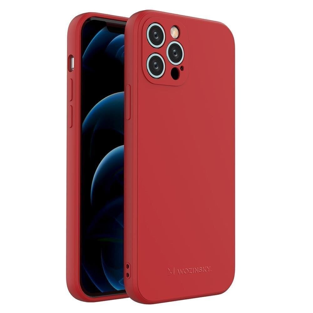 Wozinsky Color Case silicone flexible durable case iPhone 13 mini red (Red) цена и информация | Telefonide kaitsekaaned ja -ümbrised | hansapost.ee