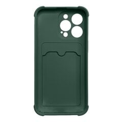 Card Armor Case cover for iPhone 11 Pro Max card wallet Air Bag armored housing green (Green) hind ja info | Telefonide kaitsekaaned ja -ümbrised | hansapost.ee