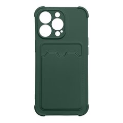 Card Armor Case cover for iPhone 11 Pro Max card wallet Air Bag armored housing green (Green) hind ja info | Telefonide kaitsekaaned ja -ümbrised | hansapost.ee