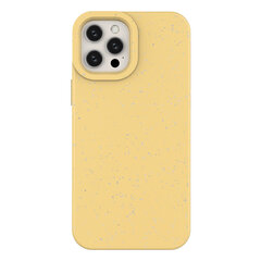 Eco Case for iPhone 12 mini silicone cover phone case yellow (Yellow) hind ja info | Telefonide kaitsekaaned ja -ümbrised | hansapost.ee