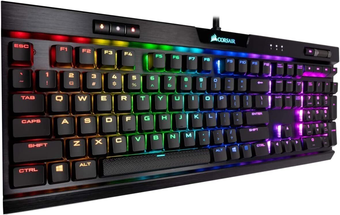 Corsair K70 RGB MK.2 Low Profile Rapidfire цена и информация | Klaviatuurid | hansapost.ee