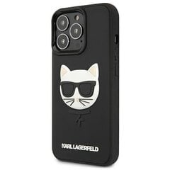 Karl Lagerfeld KLHCP13XCH3DBK 13 Pro Max 6.7 &quot;black / black hardcase 3D Rubber Choupette hind ja info | Telefonide kaitsekaaned ja -ümbrised | hansapost.ee