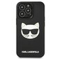 Karl Lagerfeld KLHCP13XCH3DBK 13 Pro Max 6.7 &quot;black / black hardcase 3D Rubber Choupette hind ja info | Telefonide kaitsekaaned ja -ümbrised | hansapost.ee