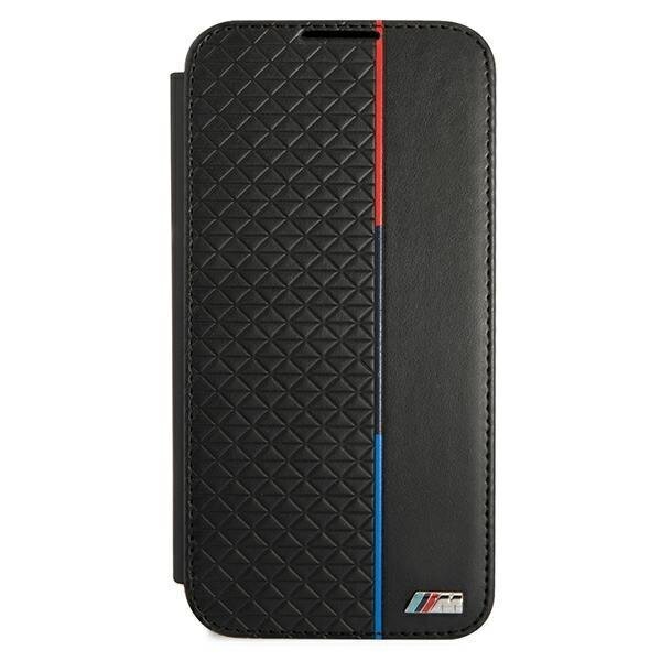 Case BMW BMBKS22STRTBK S22 S901 black / black bookcase M Collection Triangles hind ja info | Telefonide kaitsekaaned ja -ümbrised | hansapost.ee