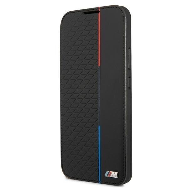 Case BMW BMBKS22STRTBK S22 S901 black / black bookcase M Collection Triangles hind ja info | Telefonide kaitsekaaned ja -ümbrised | hansapost.ee