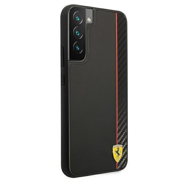 Ferrari FESAXHCS22MBK S22 + S906 black / black hardcase On Track Carbon Stripe hind ja info | Telefonide kaitsekaaned ja -ümbrised | hansapost.ee