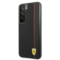 Ferrari FESAXHCS22SBK S22 S901 black / black hardcase On Track Carbon Stripe hind ja info | Telefonide kaitsekaaned ja -ümbrised | hansapost.ee