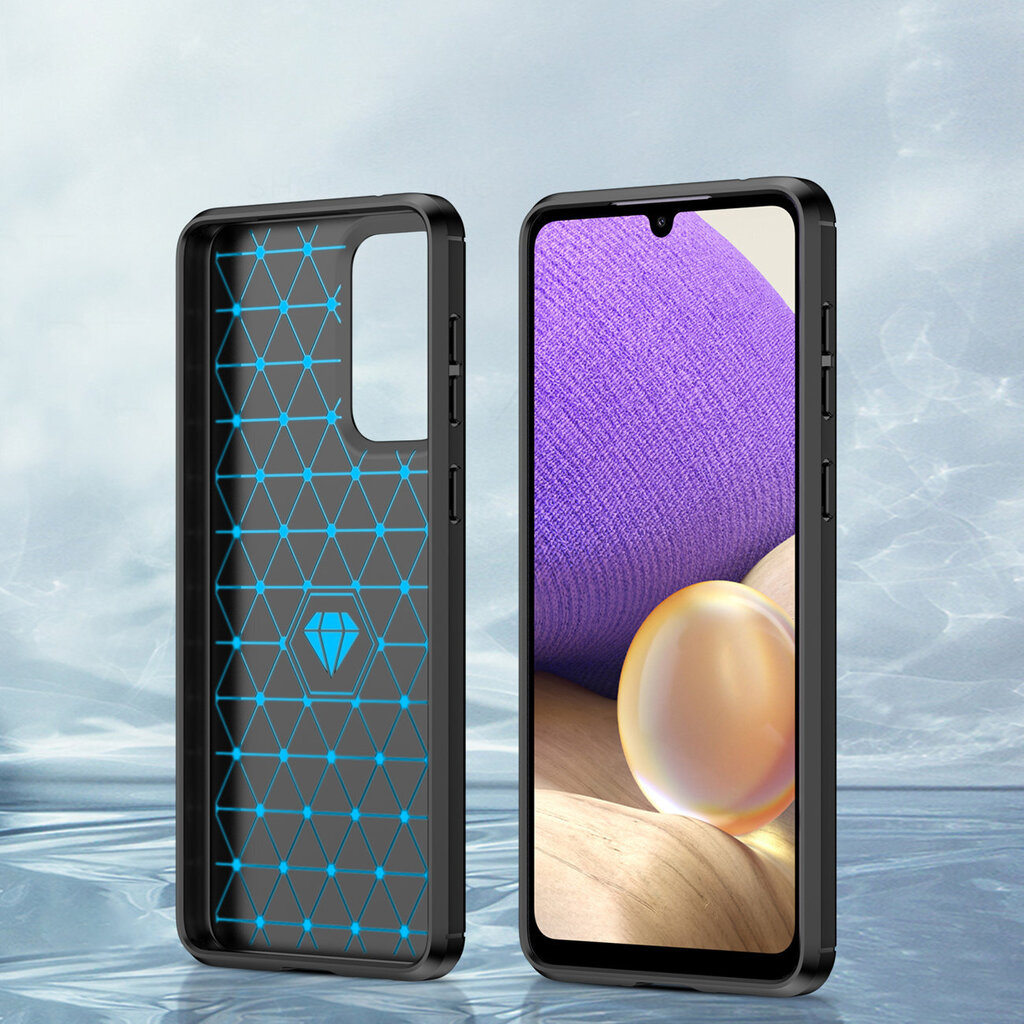 Carbon Case Flexible Cover Sleeve for Samsung Galaxy A33 5G black hind ja info | Telefonide kaitsekaaned ja -ümbrised | hansapost.ee