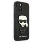 Karl Lagerfeld KLHCP13MOKPK iPhone 13 6.1 &quot;black / black hardcase Saffiano Ikonik Karl`s Patch цена и информация | Telefonide kaitsekaaned ja -ümbrised | hansapost.ee