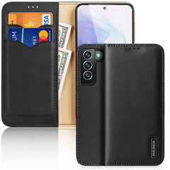 Dux Ducis Hivo Leather Flip Cover Genuine Leather Wallet For Cards And Documents Samsung Galaxy S22 + (S22 Plus) Black (Black) цена и информация | Чехлы для телефонов | hansapost.ee