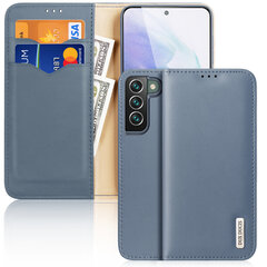 Dux Ducis Hivo Leather Flip Cover Genuine Leather Wallet For Cards And Documents Samsung Galaxy S22 + (S22 Plus) Blue (Light blue || Niebieski) hind ja info | Telefonide kaitsekaaned ja -ümbrised | hansapost.ee