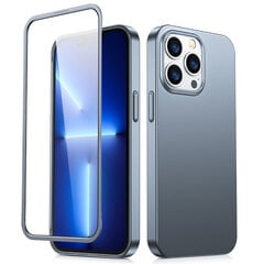 Joyroom 360 Full Case front and back cover for iPhone 13 Pro + tempered glass screen protector grey (JR-BP935 tranish) (Grey) hind ja info | Telefonide kaitsekaaned ja -ümbrised | hansapost.ee