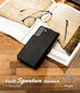Ringke Folio Signature Flip Leather Case for Samsung Galaxy S22 + (S22 Plus) Black (FSS118R262) цена и информация | Telefonide kaitsekaaned ja -ümbrised | hansapost.ee
