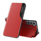 Eco Leather View Case elegant case with a flip cover and stand function for Samsung Galaxy S22 + (S22 Plus) red (Red) цена и информация | Telefonide kaitsekaaned ja -ümbrised | hansapost.ee