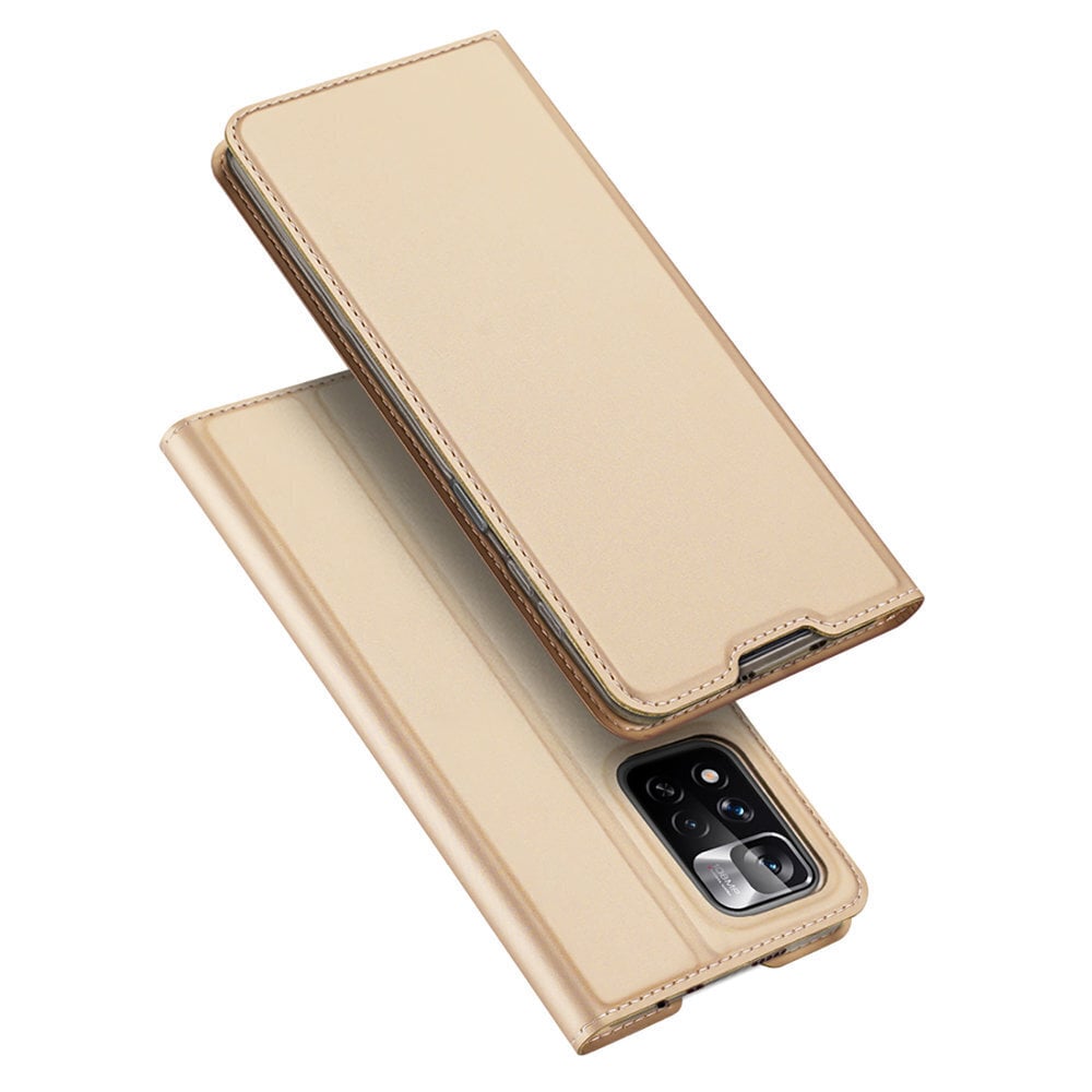 Dux Ducis Skin Pro holster case with flip cover Xiaomi Redmi Note 11 Pro+ 5G (China) / 11 Pro 5G (China) / Mi11i HyperCharge / POCO X4 NFC gold (Gold) цена и информация | Telefonide kaitsekaaned ja -ümbrised | hansapost.ee