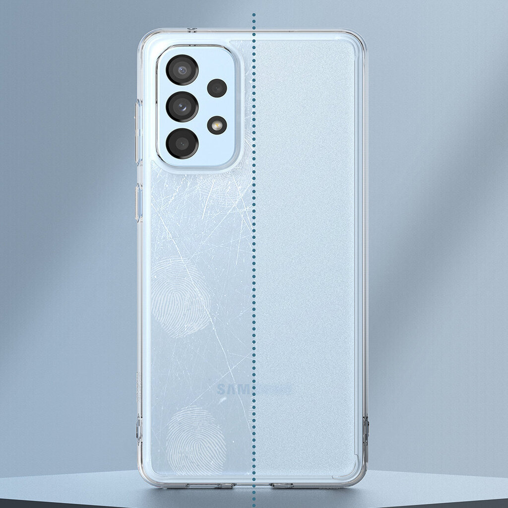 Ringke Fusion Matte tpu case with a translucent Samsung Galaxy A73 gel frame (Half transparent) цена и информация | Telefonide kaitsekaaned ja -ümbrised | hansapost.ee