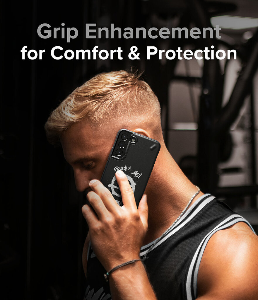 Ringke Onyx Design Durable Cover Case for Samsung Galaxy S22 + (S22 Plus) black (X) () (Black) цена и информация | Telefonide kaitsekaaned ja -ümbrised | hansapost.ee