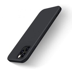 Silicone Case Soft Flexible Rubber Cover for iPhone 13 Pro black (Black) hind ja info | Telefonide kaitsekaaned ja -ümbrised | hansapost.ee