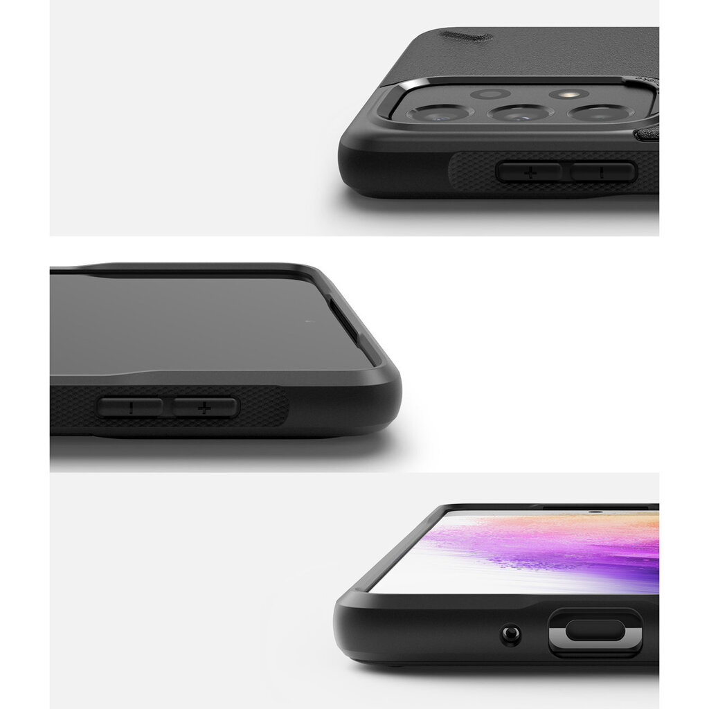 Ringke Onyx Durable TPU Cover for Samsung Galaxy A73 black (Black) цена и информация | Telefonide kaitsekaaned ja -ümbrised | hansapost.ee