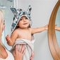 Kapuutsiga rätik BabyOno Bunny Ears, 937, hall hind ja info | Laste vannitooted | hansapost.ee