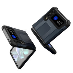 Hybrid Armor Case Tough Rugged Cover for Samsung Galaxy Z Flip 3 black hind ja info | Telefonide kaitsekaaned ja -ümbrised | hansapost.ee