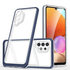 Clear 3in1 Case for Samsung Galaxy A32 4G Frame Gel Cover Blue (Niebieski) hind ja info | Telefonide kaitsekaaned ja -ümbrised | hansapost.ee