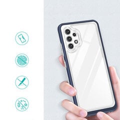 Clear 3in1 Case for Samsung Galaxy A32 4G Frame Gel Cover Blue (Niebieski) цена и информация | Чехлы для телефонов | hansapost.ee