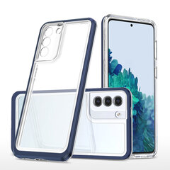 Clear 3in1 Case for Samsung Galaxy S22 Frame Gel Cover Blue (Niebieski) hind ja info | Telefonide kaitsekaaned ja -ümbrised | hansapost.ee