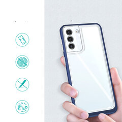 Clear 3in1 Case for Samsung Galaxy S22 Frame Gel Cover Blue (Niebieski) цена и информация | Чехлы для телефонов | hansapost.ee