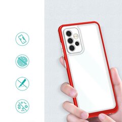 Clear 3in1 Case for Samsung Galaxy A53 5G Frame Gel Cover Red (Red) цена и информация | Чехлы для телефонов | hansapost.ee