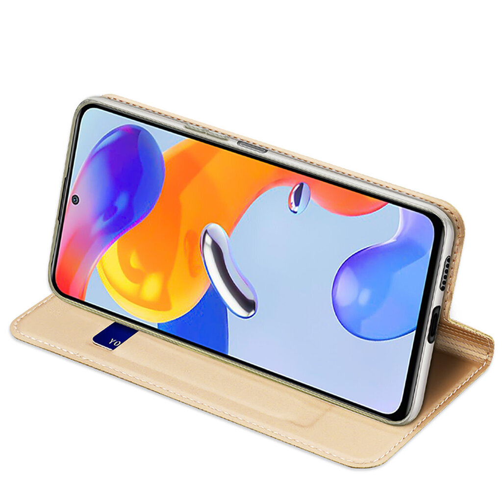 Dux Ducis Skin Pro Holster Cover Flip Cover for Xiaomi Redmi Note 11 Pro + 5G / 11 Pro 5G / 11 Pro gold (Gold) цена и информация | Telefonide kaitsekaaned ja -ümbrised | hansapost.ee