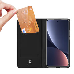 Dux Ducis Skin Pro Holster Cover Flip Cover for Xiaomi 12 Pro black (Black) hind ja info | Telefonide kaitsekaaned ja -ümbrised | hansapost.ee