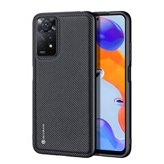 Dux Ducis Fino case cover nylon cover Xiaomi Redmi Note 11 Pro + 5G / 11 Pro 5G / 11 Pro black (Black) hind ja info | Telefonide kaitsekaaned ja -ümbrised | hansapost.ee