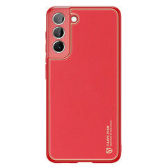 Dux Ducis Yolo elegant cover made of ecological leather for Samsung Galaxy S22 red (Red) hind ja info | Telefonide kaitsekaaned ja -ümbrised | hansapost.ee