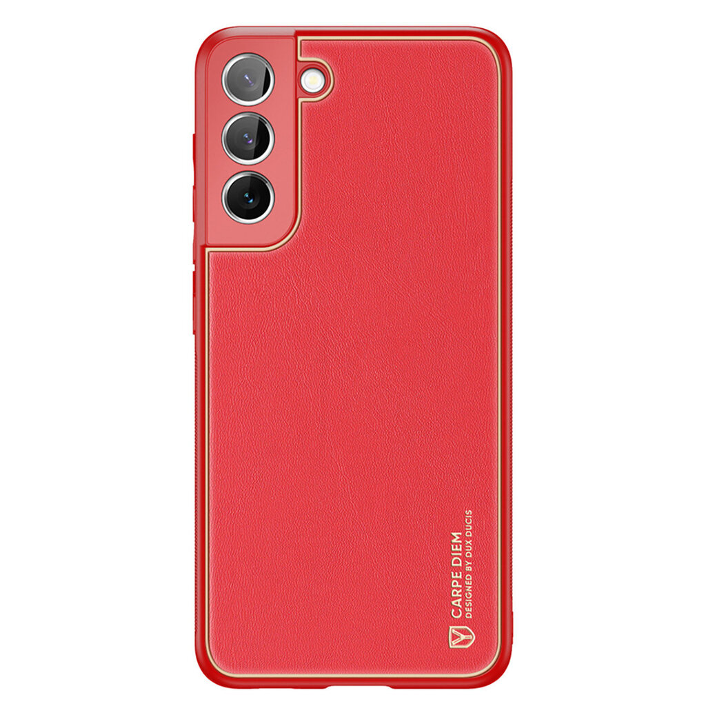 Dux Ducis Yolo elegant cover made of ecological leather for Samsung Galaxy S22 red (Red) цена и информация | Telefonide kaitsekaaned ja -ümbrised | hansapost.ee