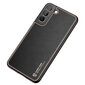 Dux Ducis Yolo elegant cover made of ecological leather for Samsung Galaxy S22 + (S22 Plus) black (Black) hind ja info | Telefonide kaitsekaaned ja -ümbrised | hansapost.ee