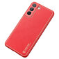 Dux Ducis Yolo elegant cover made of ecological leather for Samsung Galaxy S22 + (S22 Plus) red (Red) цена и информация | Telefonide kaitsekaaned ja -ümbrised | hansapost.ee