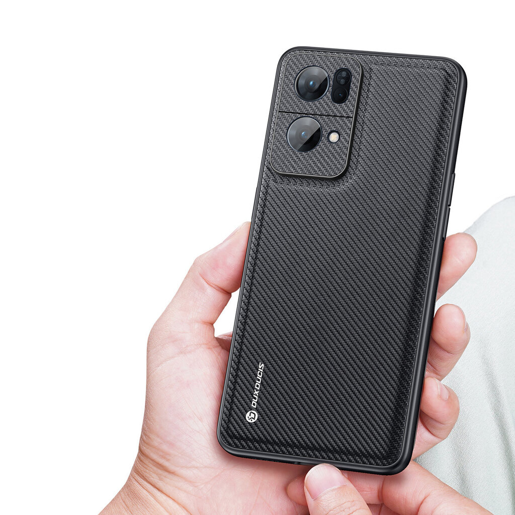 Dux Ducis Fino case cover covered with nylon material Oppo Reno7 Pro 5G black hind ja info | Telefonide kaitsekaaned ja -ümbrised | hansapost.ee