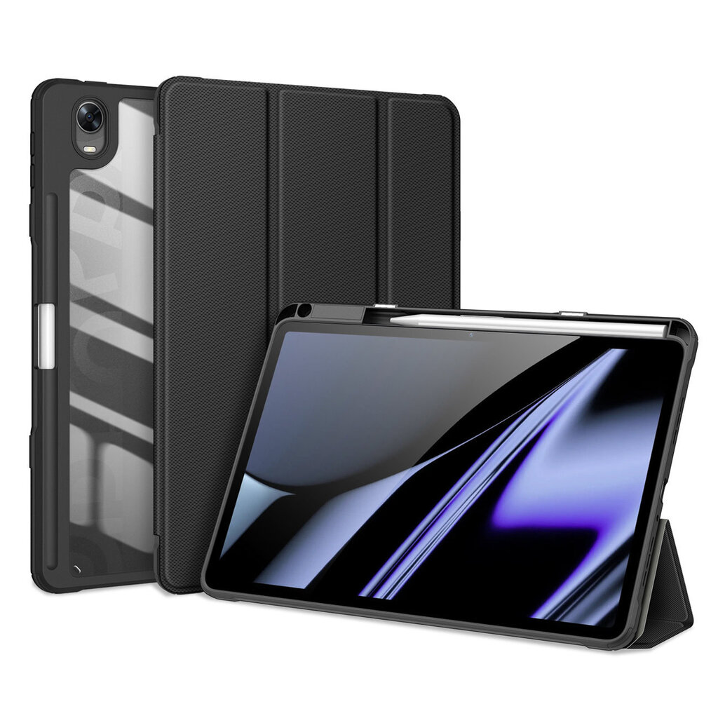Dux Ducis Toby Armored Flip Smart Case for Oppo Pad with Stylus Holder Black цена и информация | Tahvelarvuti ümbrised ja kaaned | hansapost.ee