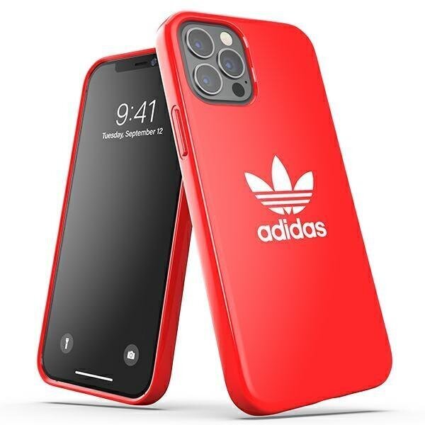 Adidas OR SnapCase Trefoil iPhone 12/12 Pro red / red 42293 hind ja info | Telefonide kaitsekaaned ja -ümbrised | hansapost.ee