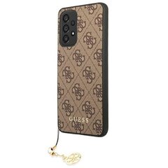 Guess GUHCA33GF4GBR A33 5G A336 brown / brown hardcase 4G Charms Collection hind ja info | Telefonide kaitsekaaned ja -ümbrised | hansapost.ee