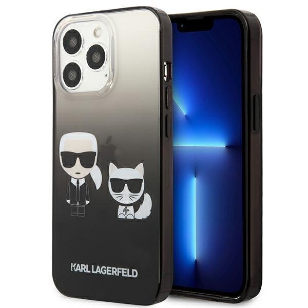 Karl Lagerfeld KLHCP13XTGKCK iPhone 13 Pro Max 6,7 &quot;hardcase black / black Gradient Ikonik Karl &amp; Choupette (Black) цена и информация | Telefonide kaitsekaaned ja -ümbrised | hansapost.ee