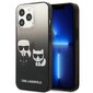 Karl Lagerfeld KLHCP13XTGKCK iPhone 13 Pro Max 6,7 &quot;hardcase black / black Gradient Ikonik Karl &amp; Choupette (Black) hind ja info | Telefonide kaitsekaaned ja -ümbrised | hansapost.ee