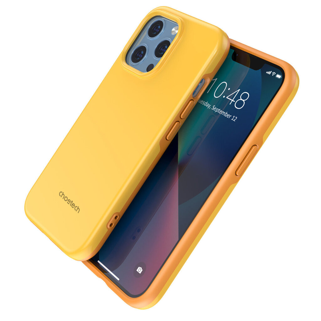 Choetech MFM Anti-drop case Made For MagSafe for iPhone 13 Pro orange (PC0113-MFM-YE) (Orange) hind ja info | Telefonide kaitsekaaned ja -ümbrised | hansapost.ee