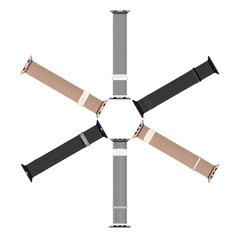 Dux Ducis Magnetic Strap Watch 7 Band 7/6/5/4/3/2 / SE (45/44 / 42mm) Magnetic Band Black (Milanese Version) (Black) hind ja info | Nutikellade aksessuaarid ja tarvikud | hansapost.ee