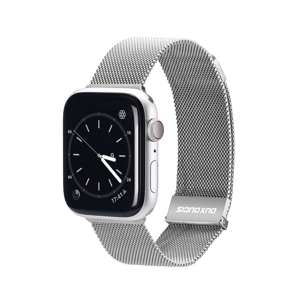 Dux Ducis Magnetic Strap Watch 7 Band 7/6/5/4/3/2 / SE (45/44 / 42mm) Magnetic Band Silver (Milanese Version) (Silver) hind ja info | Nutikellade aksessuaarid ja tarvikud | hansapost.ee