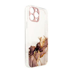 Marble Case for iPhone 13 Pro Max Gel Cover Marble Brown (Brown) hind ja info | Telefonide kaitsekaaned ja -ümbrised | hansapost.ee