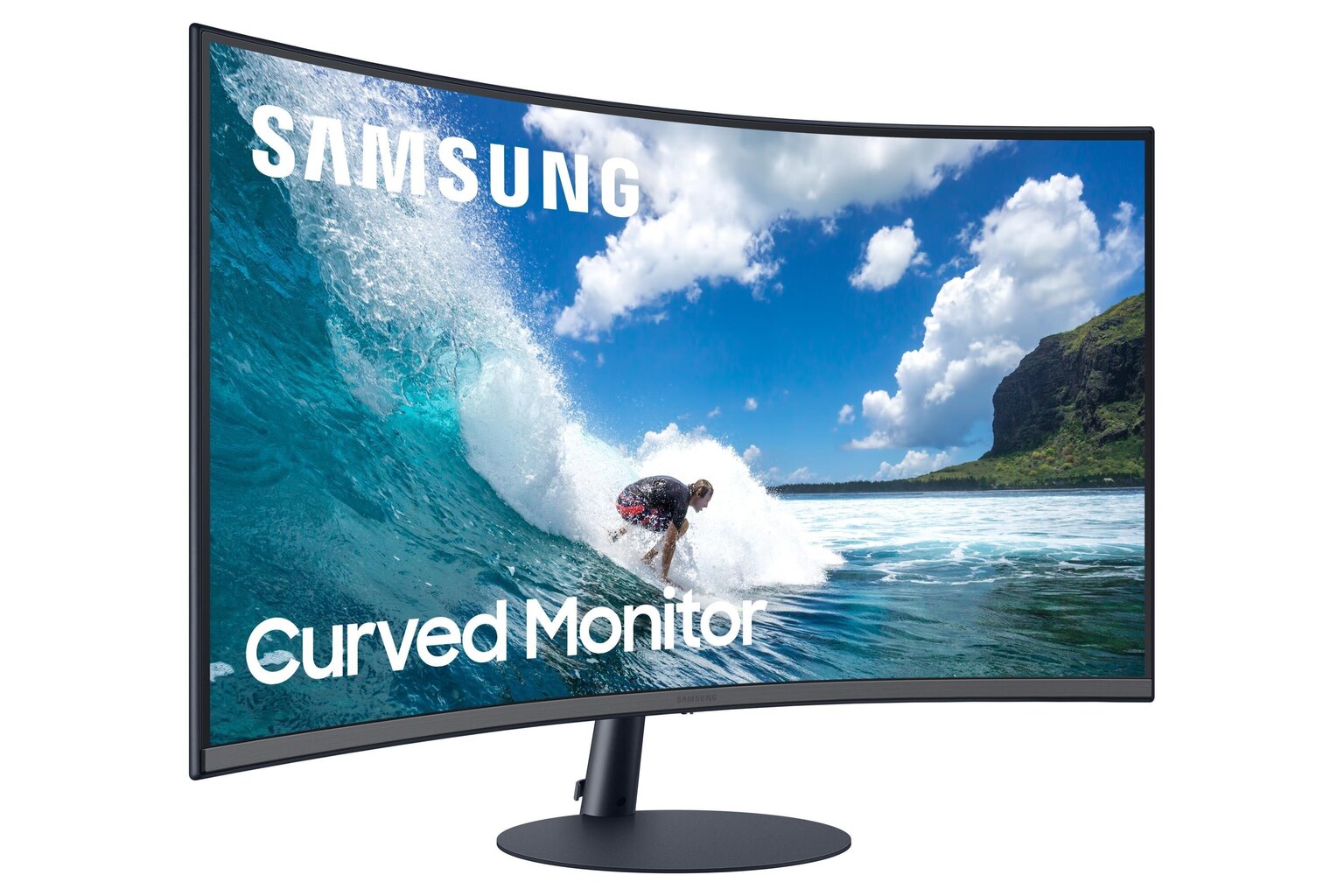 LCD Monitor|SAMSUNG|C32T550FDR|32"|Curved|Panel VA|1920x1080|16:9|75Hz|4 ms|Speakers|Tilt|Colour Dark Blue / Grey|LC32T550FDRXEN цена и информация | Monitorid | hansapost.ee