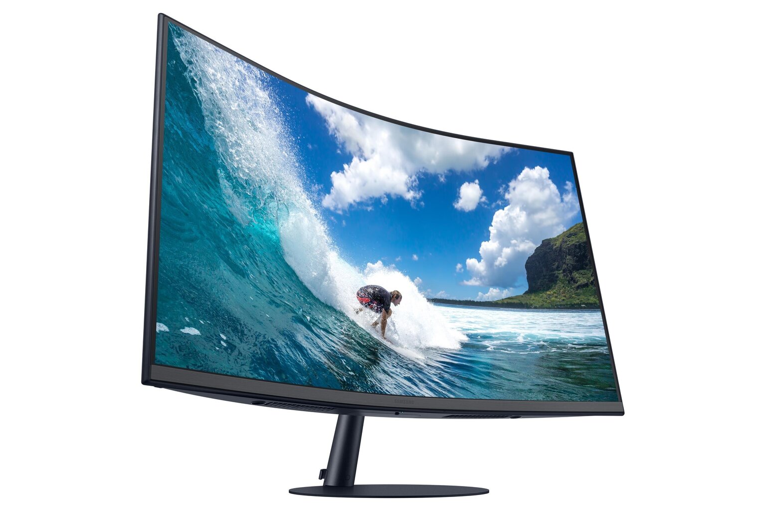 LCD Monitor|SAMSUNG|C32T550FDR|32"|Curved|Panel VA|1920x1080|16:9|75Hz|4 ms|Speakers|Tilt|Colour Dark Blue / Grey|LC32T550FDRXEN цена и информация | Monitorid | hansapost.ee